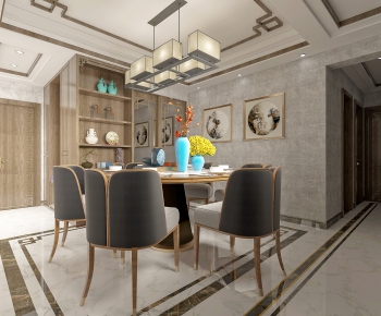 New Chinese Style Dining Room-ID:467285359