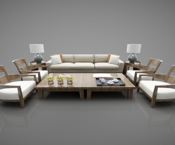 New Chinese Style Sofa Combination-ID:115086974
