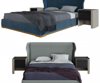 Modern Double Bed-ID:565253741