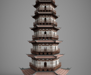 Chinese Style Ancient Architectural Buildings-ID:344999264