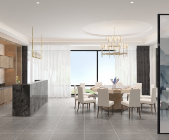 New Chinese Style Dining Room-ID:326728282