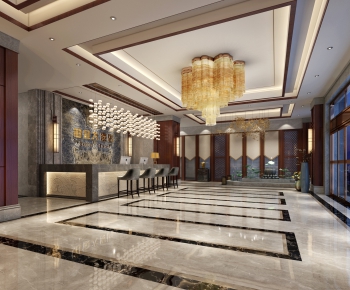 New Chinese Style Lobby Hall-ID:477899672