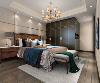 New Chinese Style Bedroom-ID:146621214