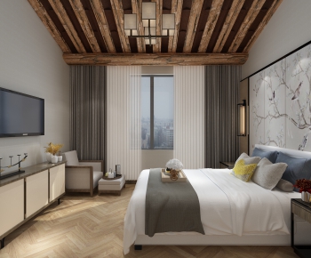 New Chinese Style Bedroom-ID:113182672