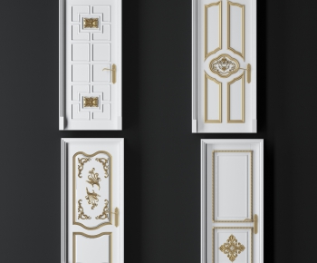 European Style Solid Wood Door-ID:404945272