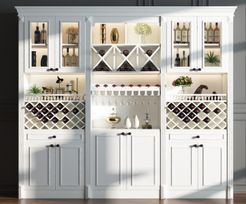 Simple European Style Wine Cabinet-ID:362305134