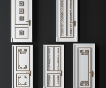 New Chinese Style Solid Wood Door-ID:288029732