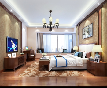 Chinese Style Bedroom-ID:632319693
