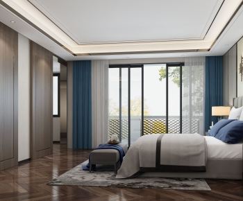 New Chinese Style Bedroom-ID:232489918