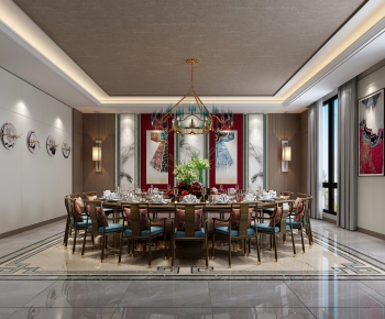 New Chinese Style Dining Room-ID:237294535