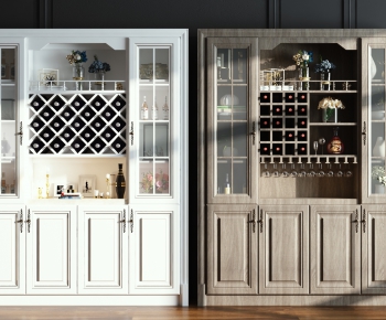 Simple European Style Wine Cabinet-ID:702089147