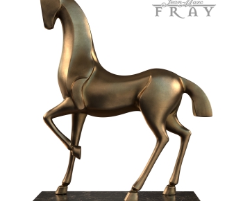 现代金属马雕刻摆件-ID:597338174