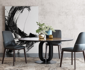 Modern Dining Table And Chairs-ID:555837257