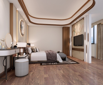 New Chinese Style Bedroom-ID:684911968