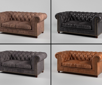 Simple European Style A Sofa For Two-ID:869348798