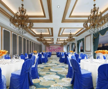 Simple European Style Banquet Hall-ID:739356126
