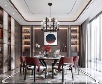 New Chinese Style Dining Room-ID:351255957