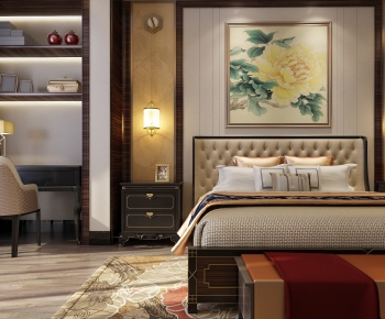 New Chinese Style Bedroom-ID:928391852