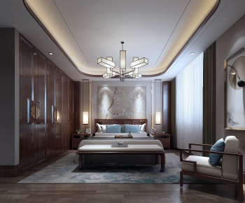 New Chinese Style Bedroom-ID:581057749