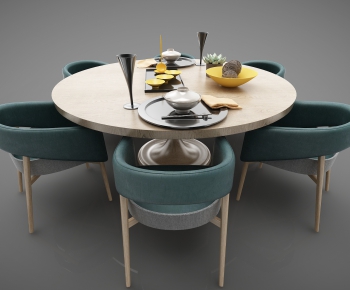 New Chinese Style Dining Table And Chairs-ID:840405111