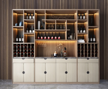 New Chinese Style Wine Cabinet-ID:508979994