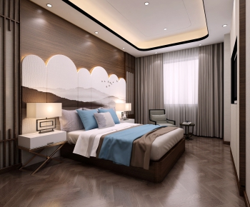 New Chinese Style Bedroom-ID:116814528