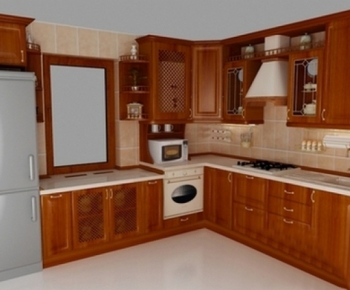 European Style Kitchen Cabinet-ID:824290885
