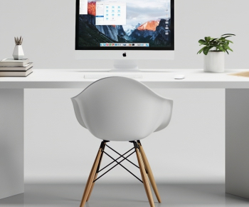 Nordic Style Computer Desk And Chair-ID:969619675
