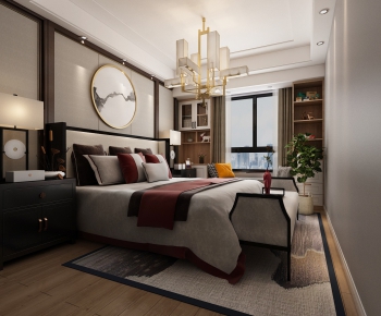 New Chinese Style Bedroom-ID:316153465