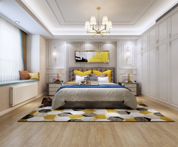 Simple European Style Bedroom-ID:202455172
