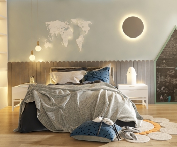 Nordic Style Child's Bed-ID:747500696
