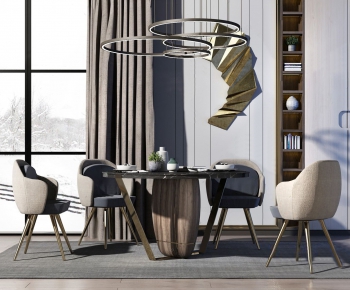 Modern Dining Table And Chairs-ID:265975433