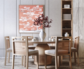 New Chinese Style Dining Table And Chairs-ID:124539744
