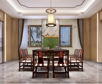 New Chinese Style Dining Room-ID:199238475