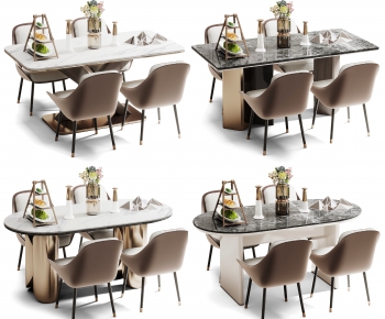 Modern Dining Table And Chairs-ID:541687996