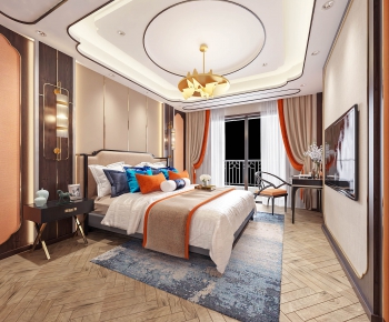 New Chinese Style Bedroom-ID:103350398