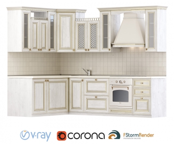 European Style Kitchen Cabinet-ID:723273692