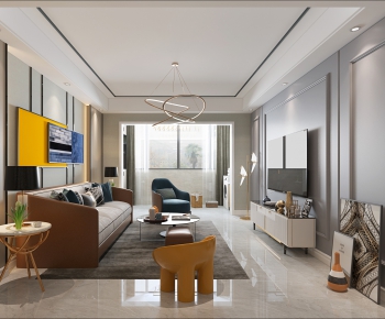 Modern A Living Room-ID:505354537
