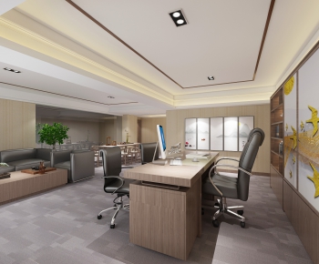 New Chinese Style Manager's Office-ID:399608964