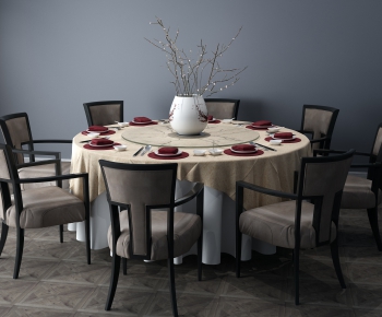 New Chinese Style Dining Table And Chairs-ID:116296843