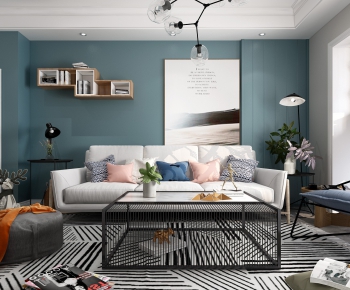 Nordic Style A Living Room-ID:686332546