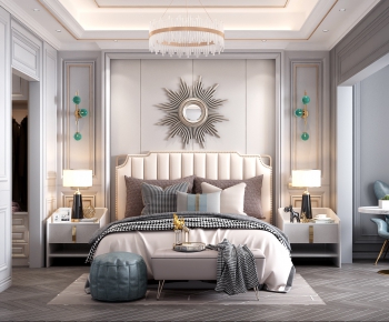 Simple European Style Bedroom-ID:349258353