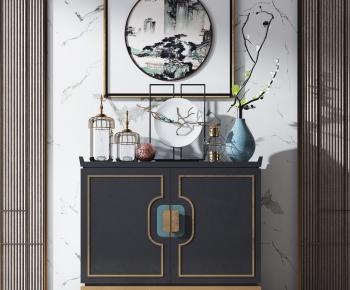 New Chinese Style Side Cabinet/Entrance Cabinet-ID:618121769