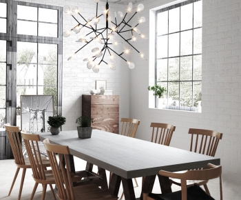 Nordic Style Dining Table And Chairs-ID:721281412