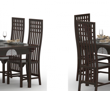 New Chinese Style Dining Table And Chairs-ID:153205241