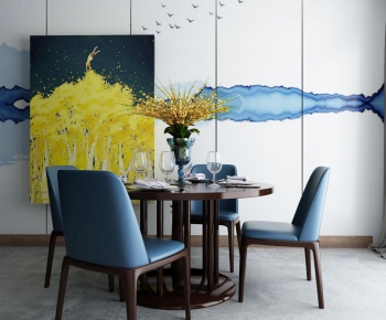 Modern Dining Table And Chairs-ID:991060644