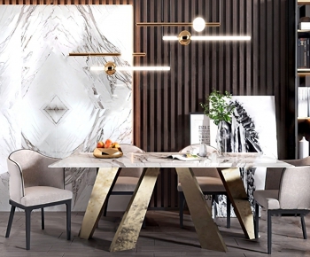 Modern Dining Table And Chairs-ID:489062369