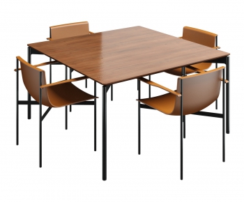 Nordic Style Dining Table And Chairs-ID:629063751
