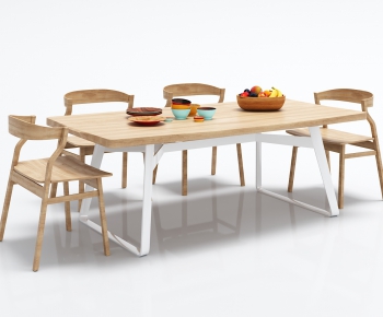 Nordic Style Dining Table And Chairs-ID:950895417