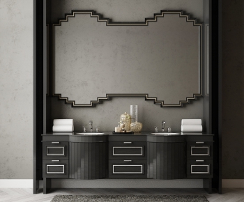 Simple European Style Bathroom Cabinet-ID:484273668
